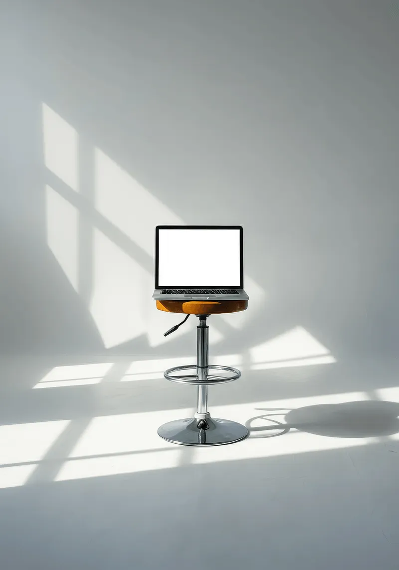 desktop with light background